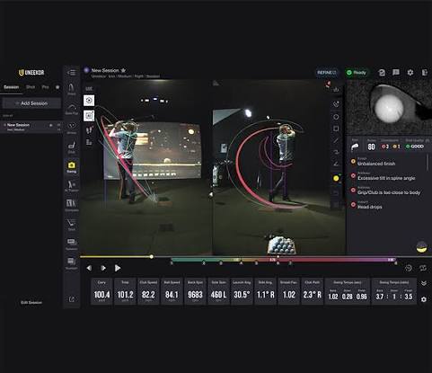 Club and ball impact view